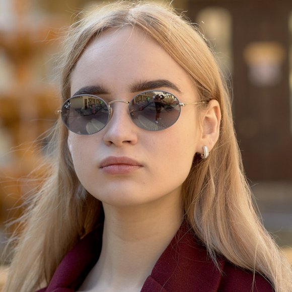 SOLD-Ray-Ban Oval RB3547N Mirror Lens Unisex - Picture 3 of 15